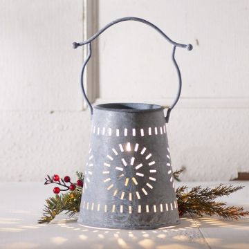 Irvins Tinware: Mini Wax Warmer with Country Star in Rustic Tin