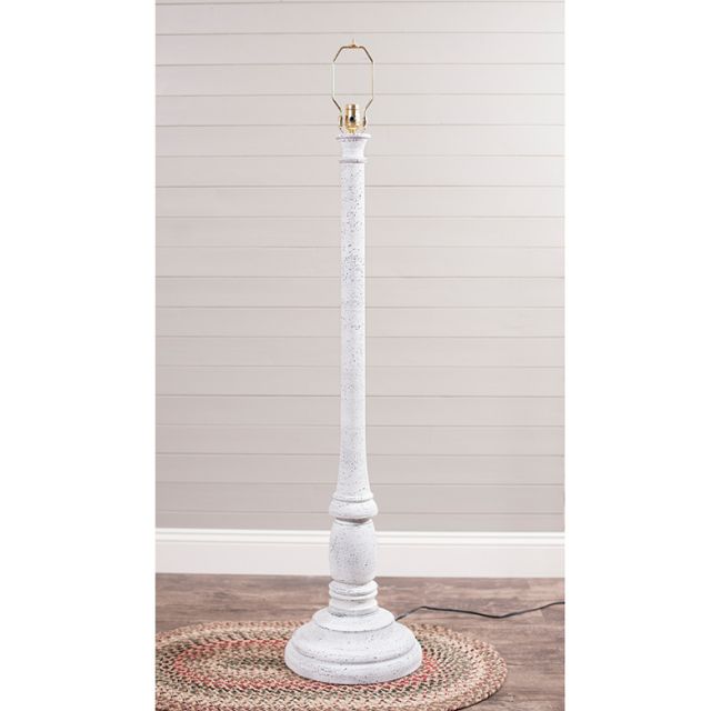 white wooden lamp base