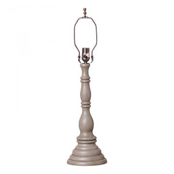 Davenport Wood Table Lamp Base in Earl Gray