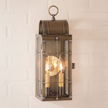 Queen Arch Lantern in Weathered Brass - 2-Light