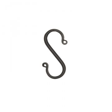 Wrought Iron Small Forged S-Hooks Set of 6