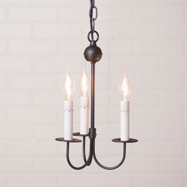 black small chandelier