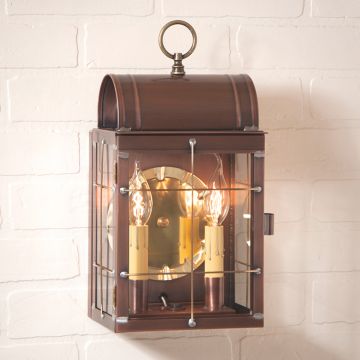 Toll House Wall Lantern in Antique Copper - 2-Light